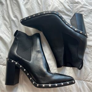 Black studded boots